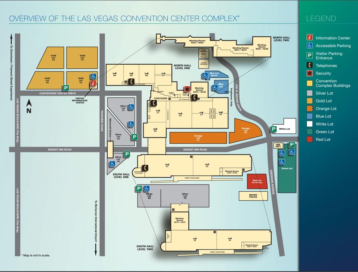 mapa Las Vegas convention center