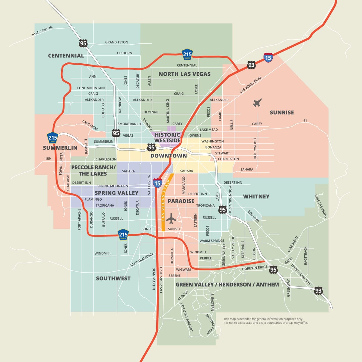 mapa north Las Vegas