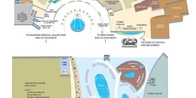 Las Vegas aria mapě