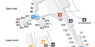 Mapa Las Vegas letiště