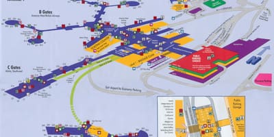 Mapa letiště McCarran