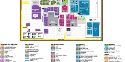 Centrum města Las Vegas mapě