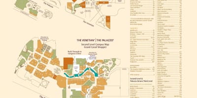 Mapa Venetian Las Vegas