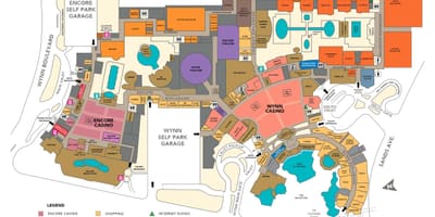 Mapa Wynn Las Vegas
